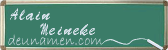 Alain Meineke Visitenkarte